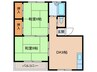 マンションヒロタ A.B 2DKの間取り