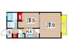 パストラル川名 2Kの間取り