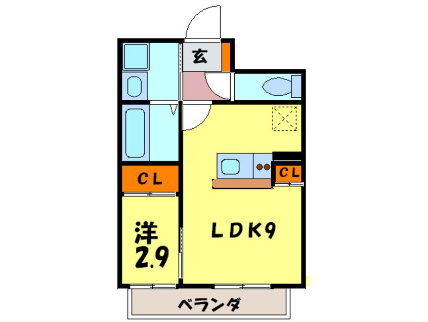 間取図 Ｓｅｒｅｎｏ