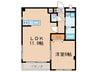 excel 1LDKの間取り