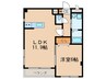 excel 1LDKの間取り