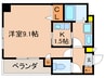 ルミアイレブン 1Kの間取り