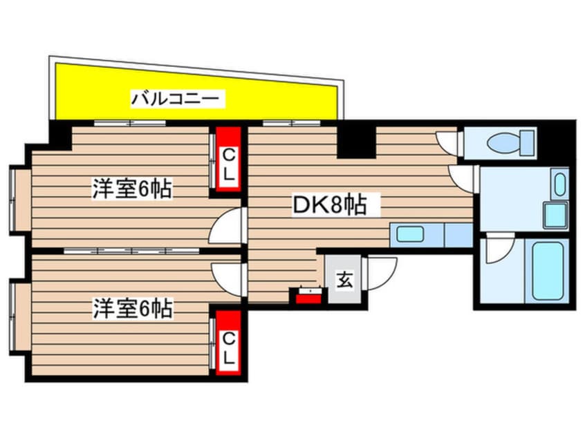 間取図 オーシャンハイツ栄