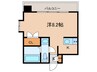 リエス伏見 1Rの間取り