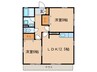 サン　フロ－ラ　Ｃ棟 2LDKの間取り