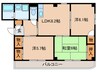 エスペラ－ル明正 3LDKの間取り