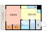 プラゼ－ル 1DKの間取り
