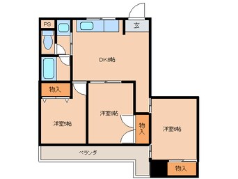 間取図 川間ホーメストハイツ