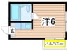 シティーライフ八事 1Rの間取り