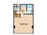 西春オカマンション 1Kの間取り