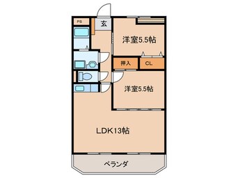 間取図 シャルマン冨士塚