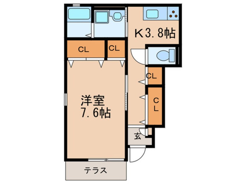 間取図 クレール　ユニヴェール
