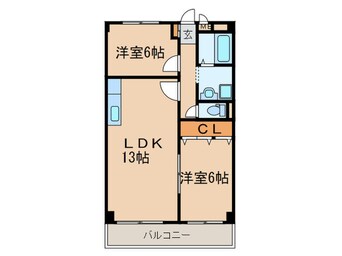 間取図 レジデンス城下