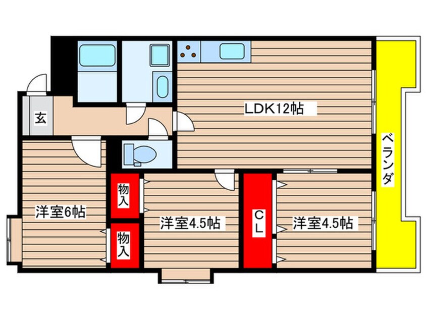 間取図 レジデンス城下