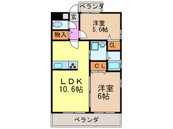 間取図 ラ　プロスペリテ