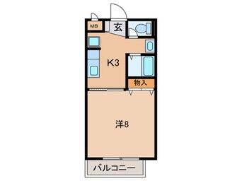 間取図 Surplus One 都美 A