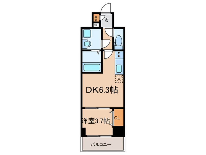 間取図 エスリードレジデンス東別院ﾏｰｸｽ