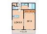 リシェ－ル正保 1LDKの間取り