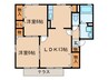 ファミール南山Ａ 2LDKの間取り