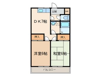 間取図 ロイヤルハイツ板倉