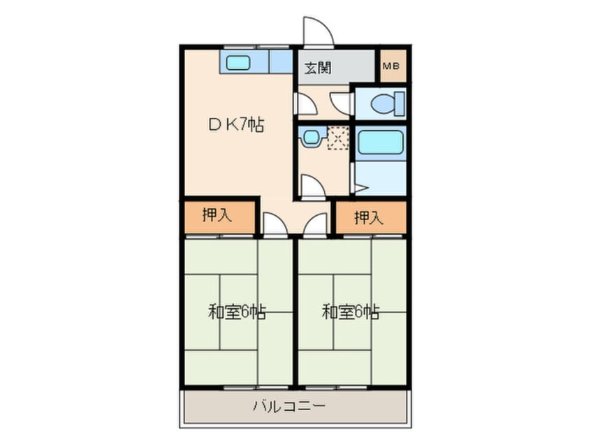 間取図 ロイヤルハイツ板倉