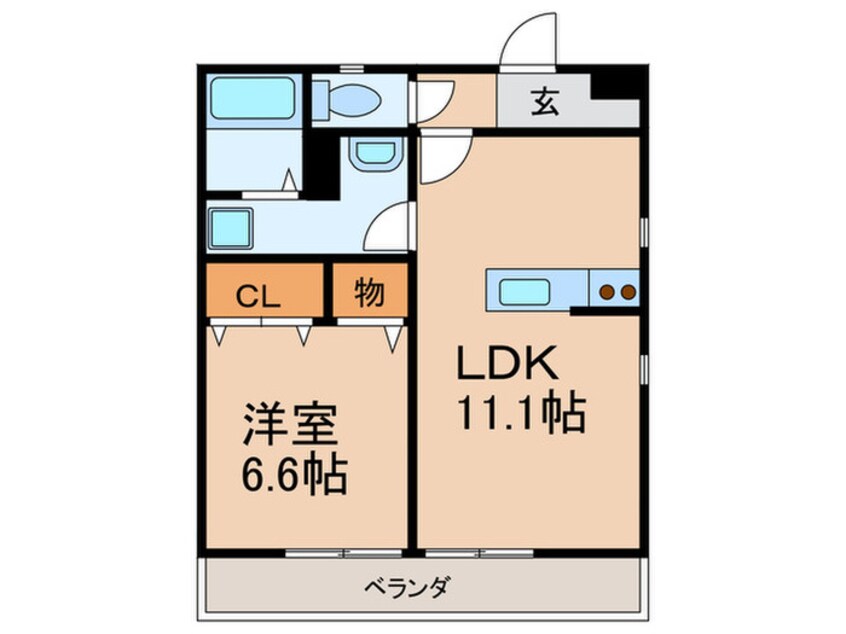 間取図 Ｄｉａ　Ｃｏｕｒｔ　茂寿