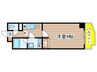 メゾンアルモニー 1Kの間取り
