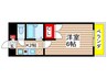 アーバンドエル豊岡 1Kの間取り