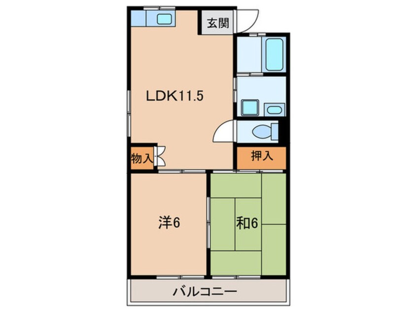 間取図 グリ－ンハイツ