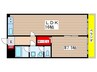 エスポワ－ル平針 1LDKの間取り