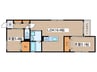 CELENEST高岳 2LDKの間取り
