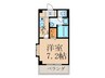 CRECER新栄 1Kの間取り