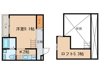 間取図 エスポワールOSUGI