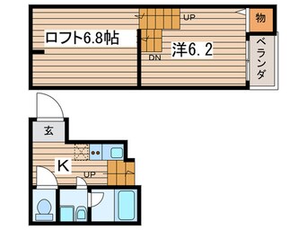 間取図 アルバーノ大江Ｂ棟