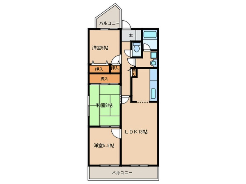 間取図 ステップイン旭