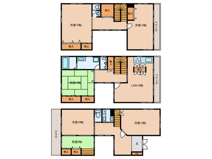 間取り図 桜２丁目戸建て