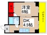 平田ビル 1DKの間取り