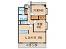 ベルフローラ一社 2LDKの間取り