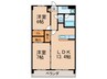 ベルフローラ一社 2LDKの間取り