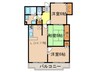 振甫ニューコーポ 3LDKの間取り