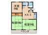 第２大幸ハイツ 3Kの間取り