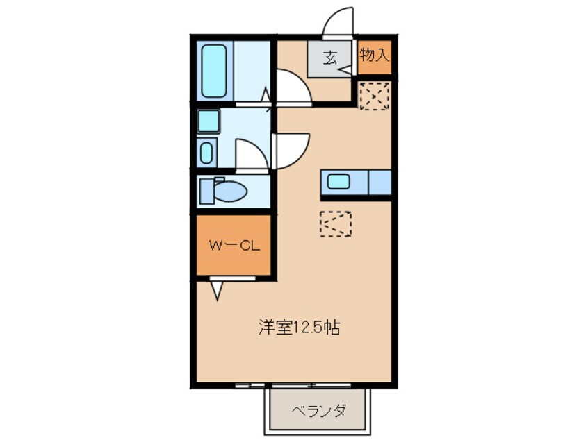 間取図 リビングタウン西枇杷島Ａ