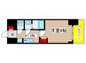 プレサンス葵デュリス 1Kの間取り