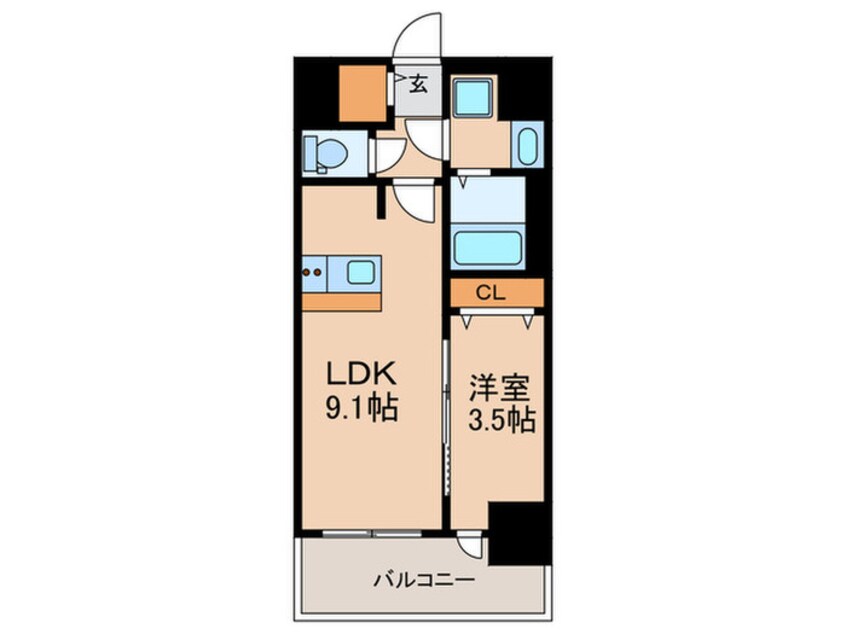 間取図 プレサンス葵デュリス