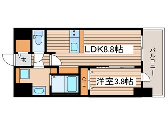 間取図 プレサンスＴＨＥ新栄