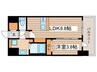 プレサンスＴＨＥ新栄 1LDKの間取り