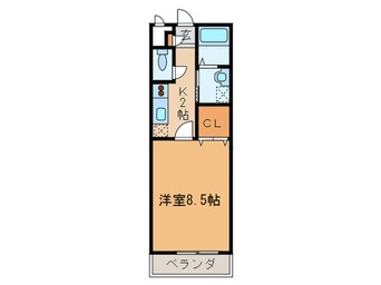 間取図 アンプル－ルリ－ブルソレア－ド