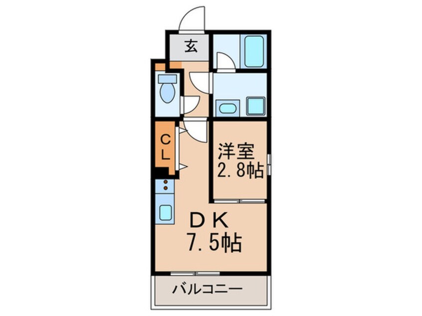 間取図 Ｂｒａｖｅ亀島本陣