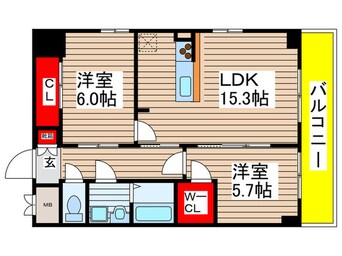 間取図 ＧＲＡＮＤＵＫＥ丸田町