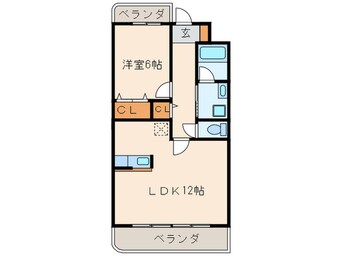 間取図 フォンテ－ヌ峯Ⅱ